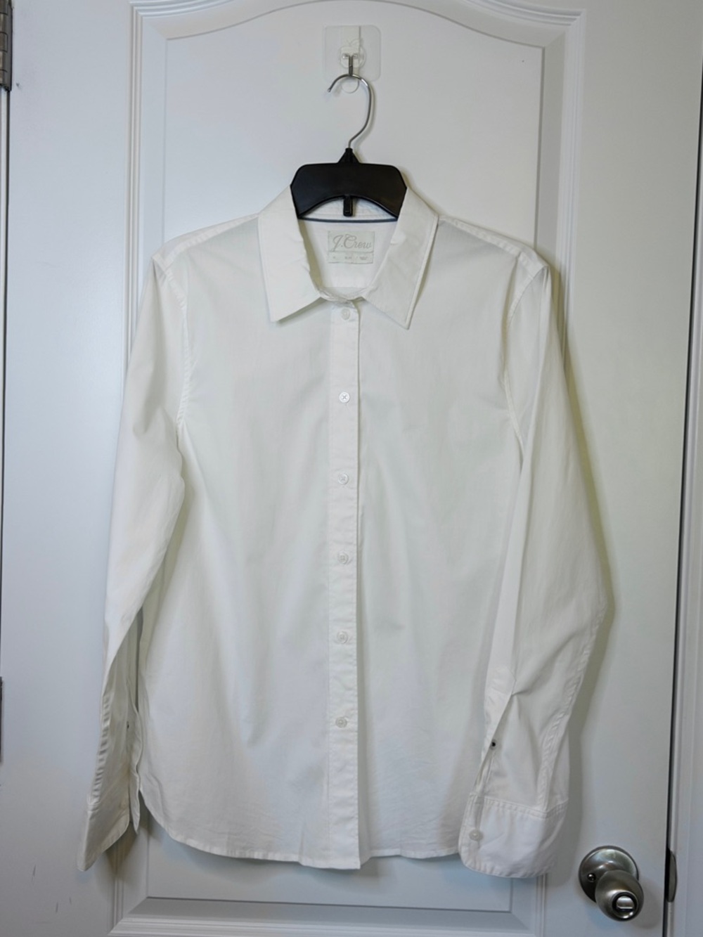 J. Crew Women’s White Slim Stretch Perfect Shirt Size 14
